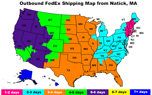 FedEx Shipping Map